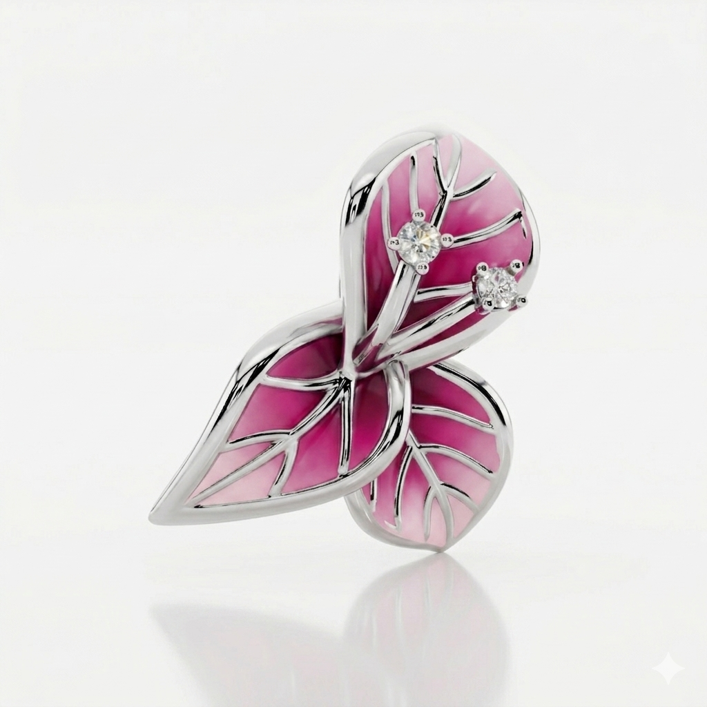 Verdant Bloom 925 Silver Pendant | Velmé