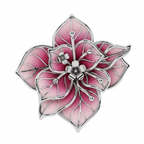 Bougainvillea Statement 925 Silver Bloom Ring | Velmé