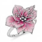 Bougainvillea Statement 925 Silver Bloom Ring | Velmé