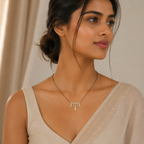 Starlight Cascade 925 Silver Mangalsutra | Velmé