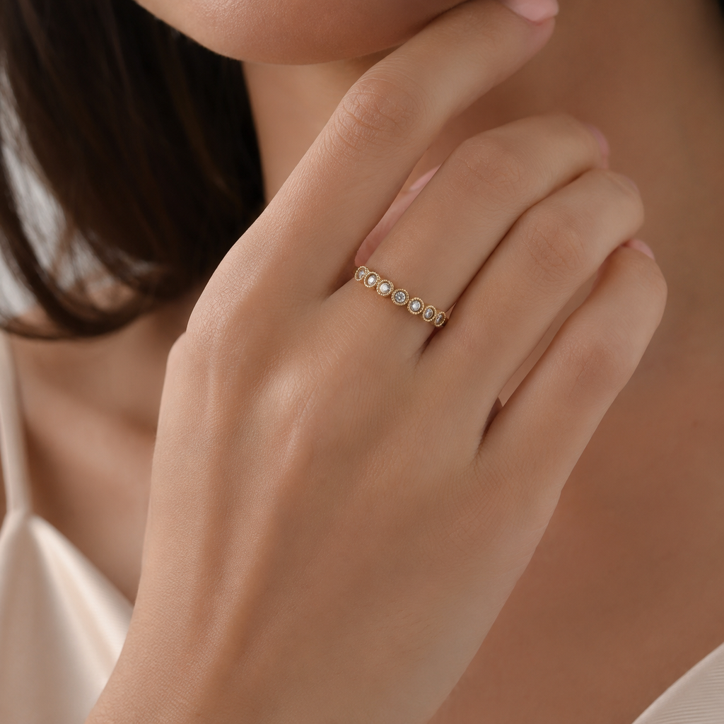 Auréa Bezel Light Ring | 925 Sterling Silver | Velmé
