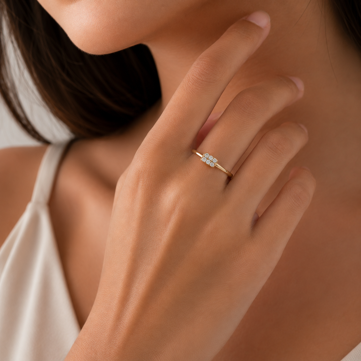 Nova Pavé Light Ring | 925 Sterling Silver | Velmé