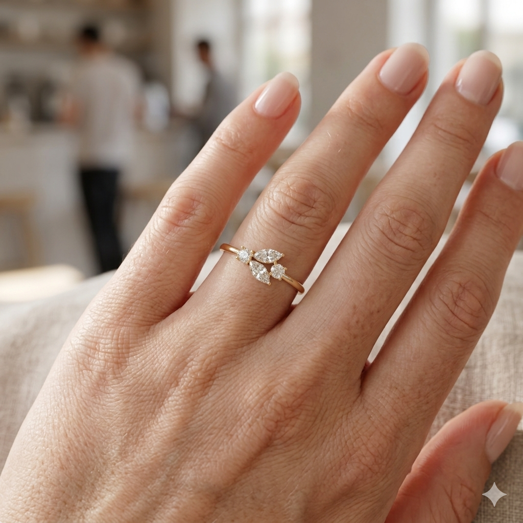 Fleur Light Ring | 925 Sterling Silver | Velmé