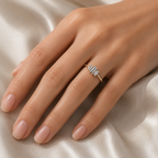Trio Baguette Light Ring | 925 Sterling Silver | Velmé