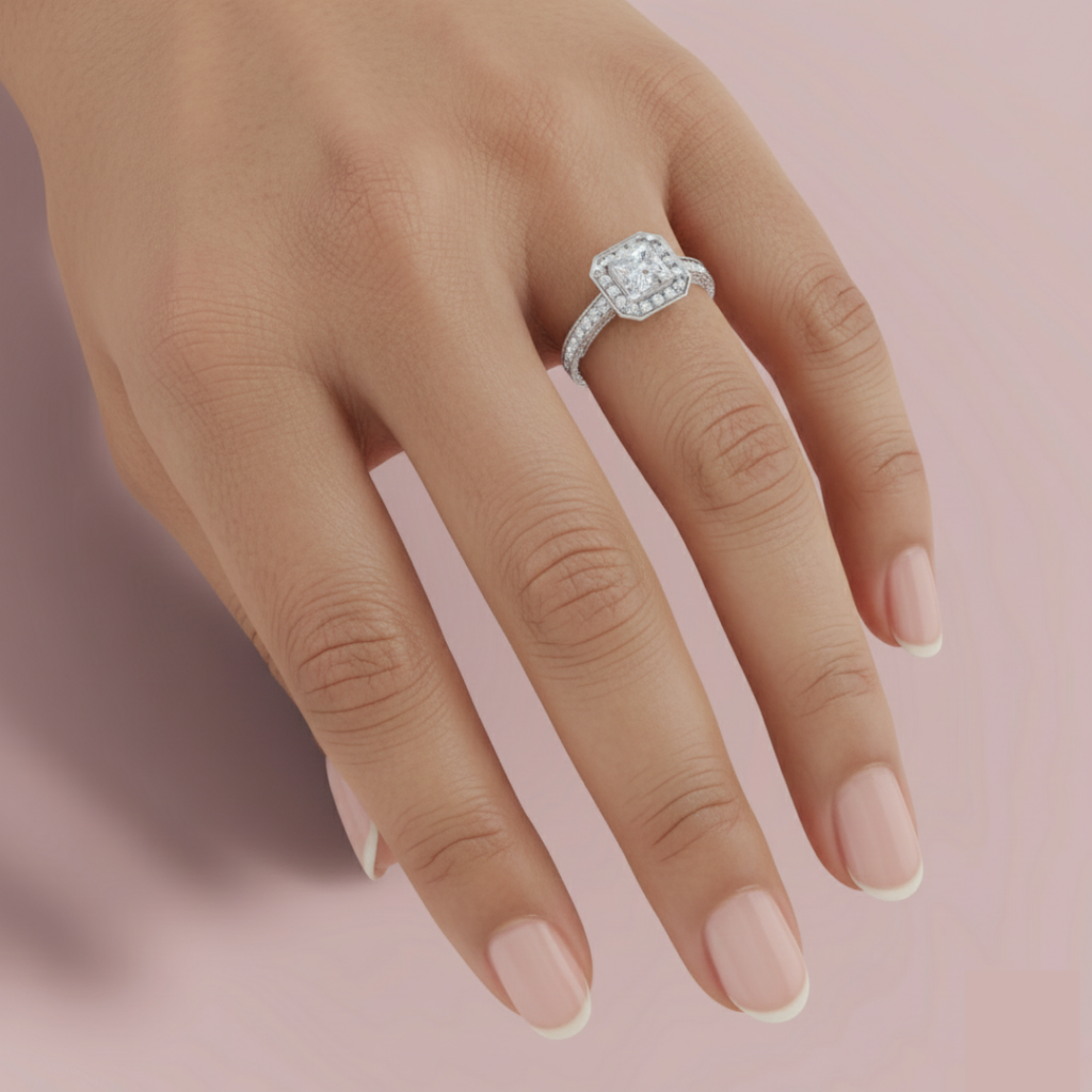 Brillora Emerald 925 Pure Silver Ring My Store