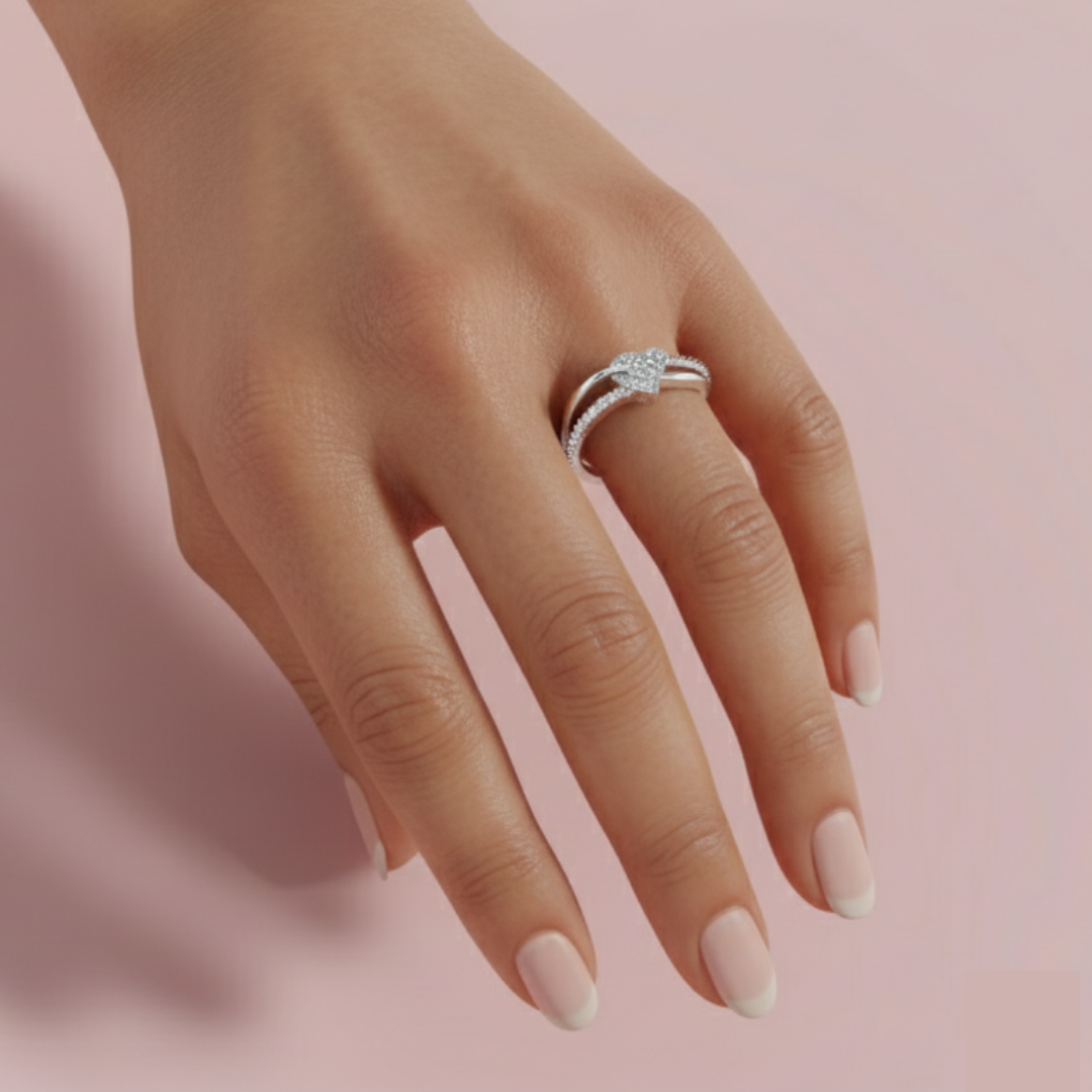 Brilliance of Heart 925 Pure Silver Ring My Store