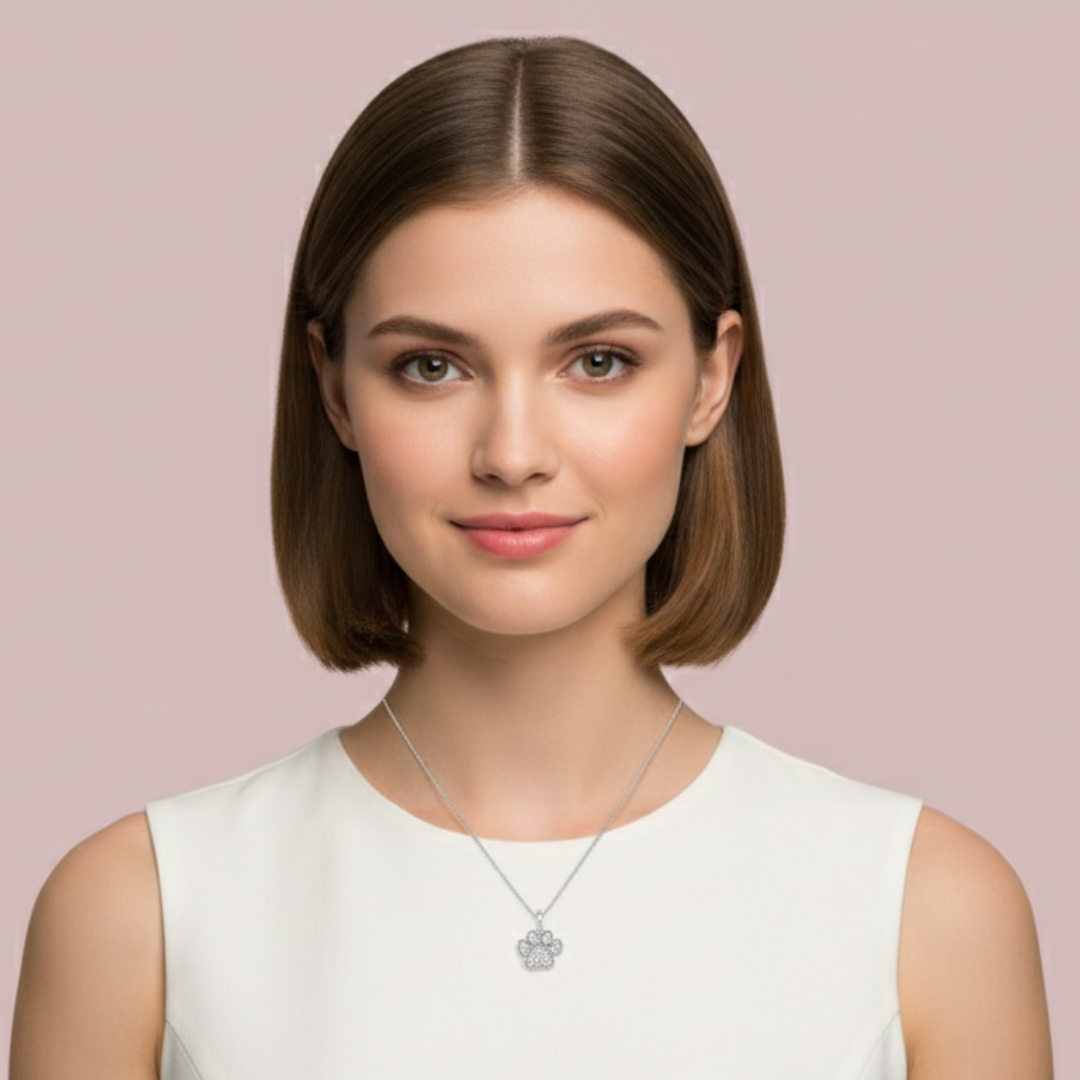 The Cat Paw 925 Pure Silver Charm Necklace My Store