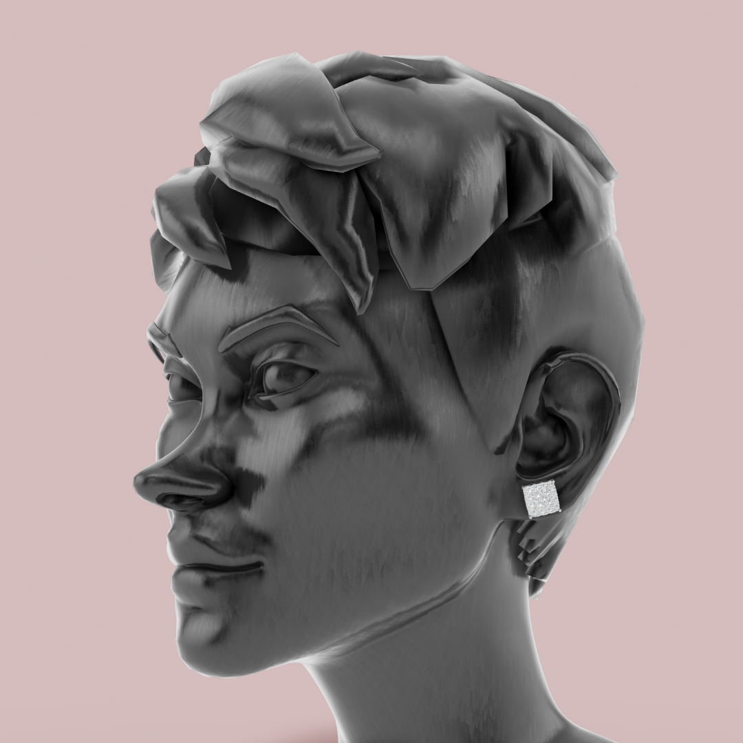 Dualis Stud 925 Pure Silver Earrings My Store