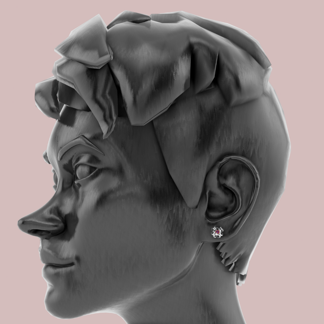 Celestial Red 925 Pure Silver Stud Earrings My Store