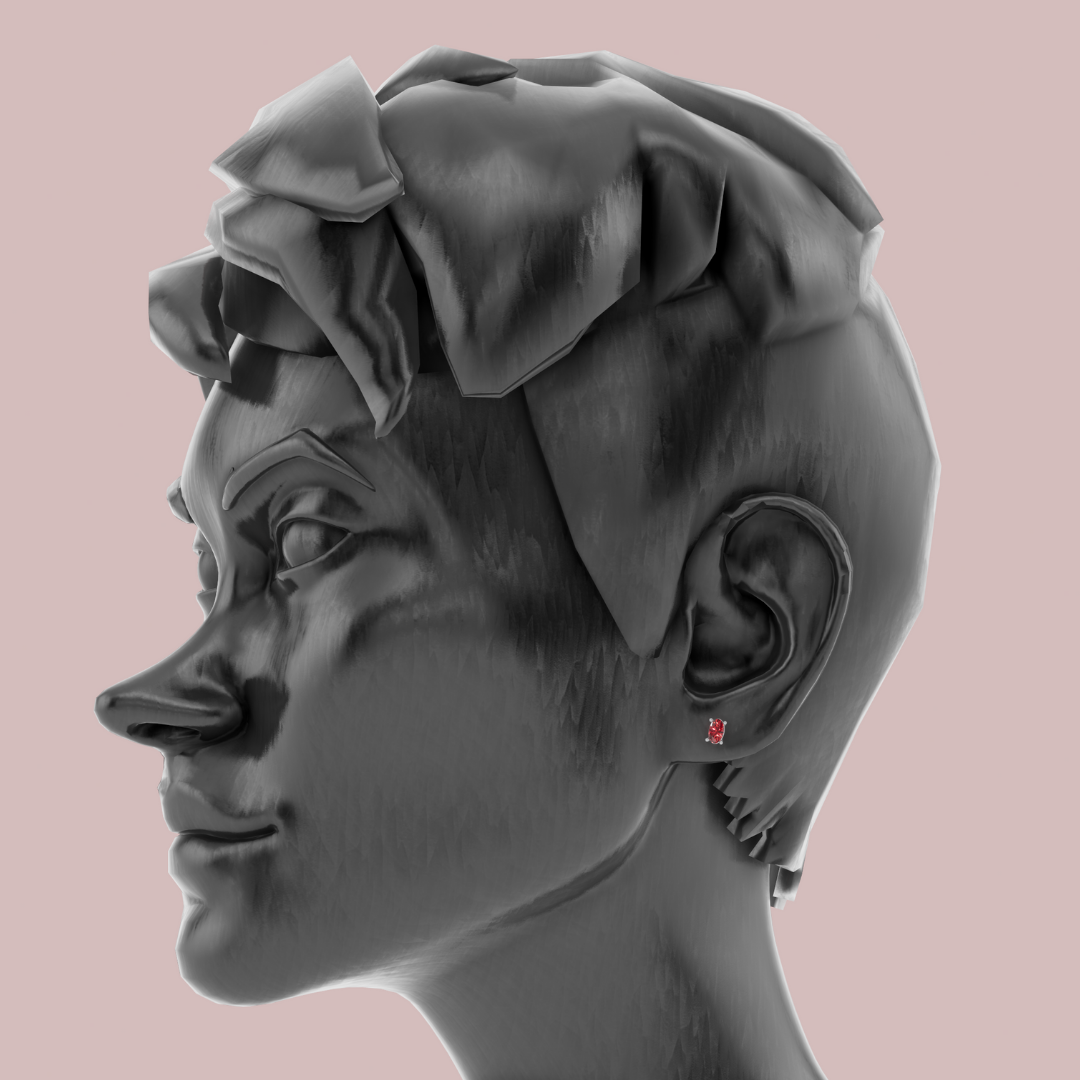 Elante Red Oval 925 Pure Silver Stud Earrings My Store