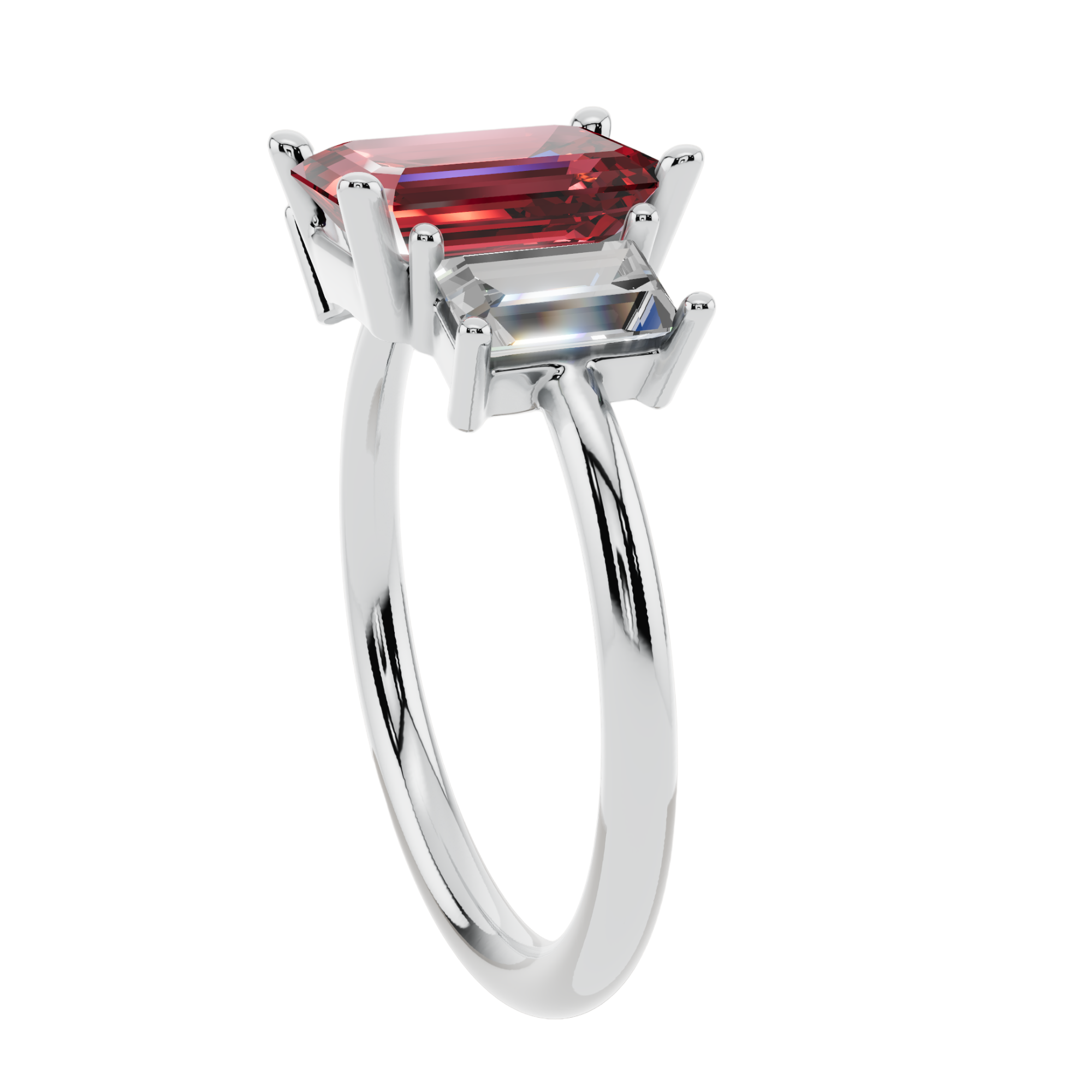 The Crimson Trio 925 Silver Ring | Velmé