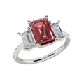 The Crimson Trio 925 Silver Ring | Velmé