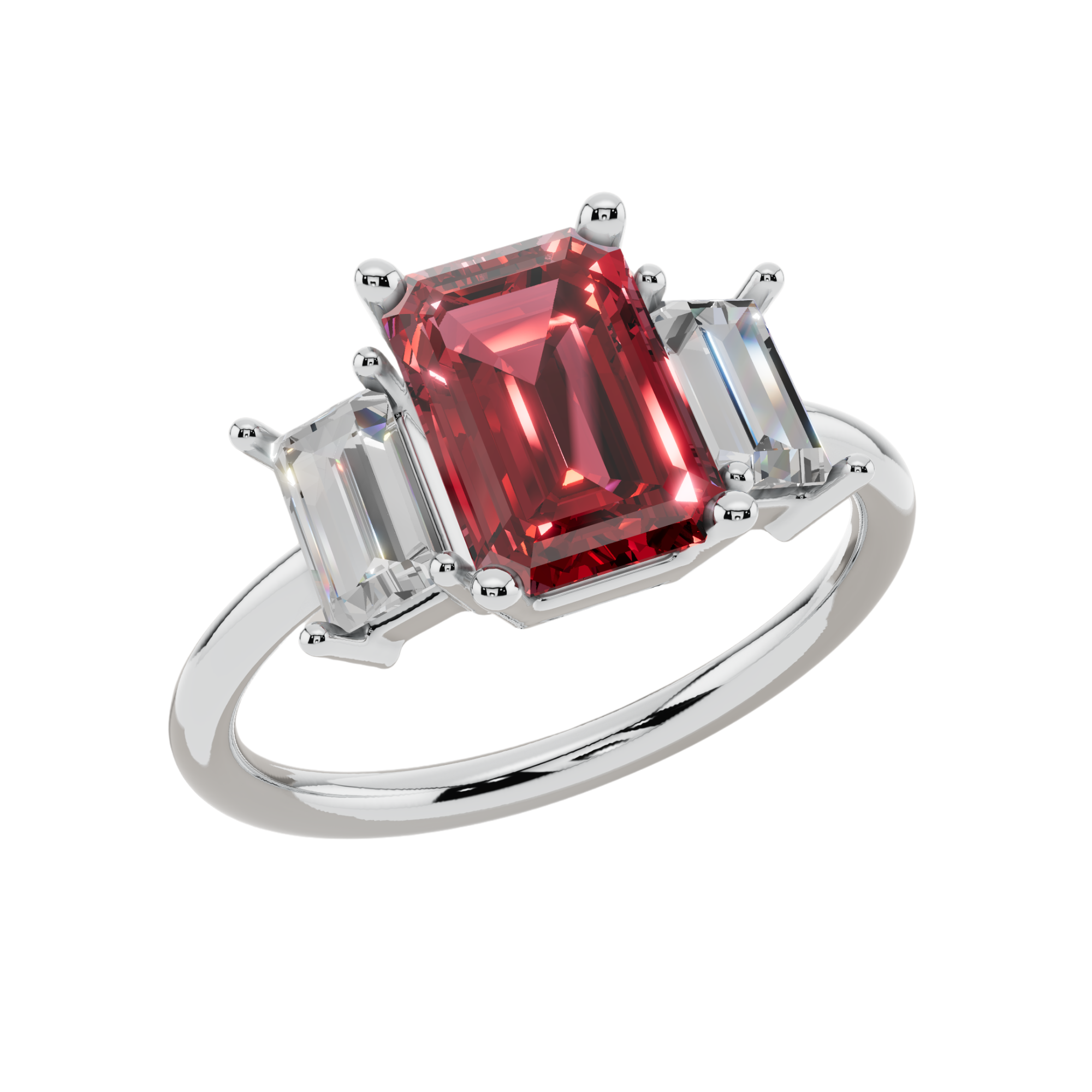 The Crimson Trio 925 Silver Ring | Velmé