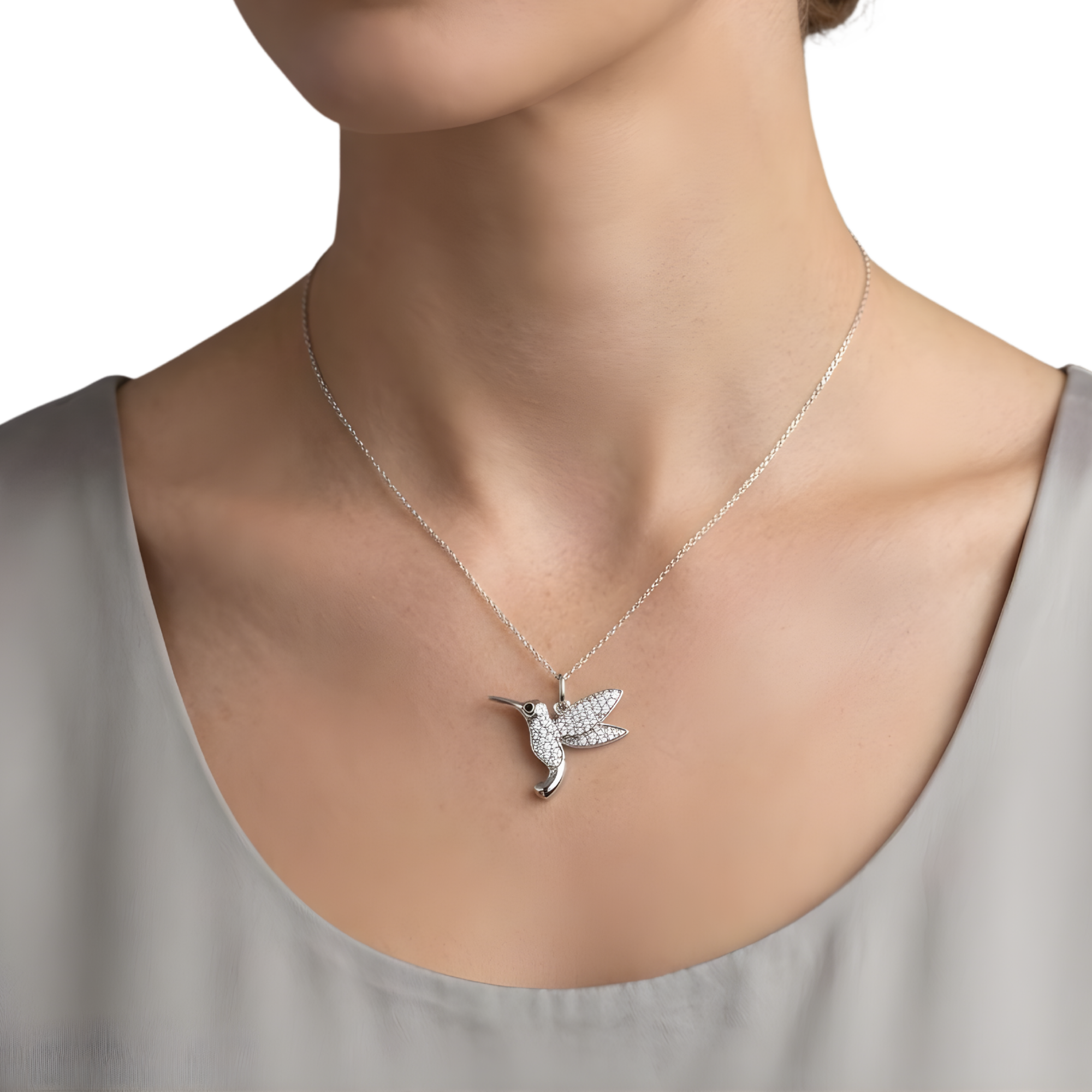 The Hovering Nectar 925 Silver Necklace | Velmé