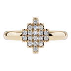 The Mosaic Cross 925 Silver Ring | Velmé