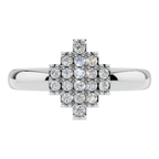 The Mosaic Cross 925 Silver Ring | Velmé