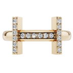 The H-Bar Bridge 925 Silver Ring | Velmé