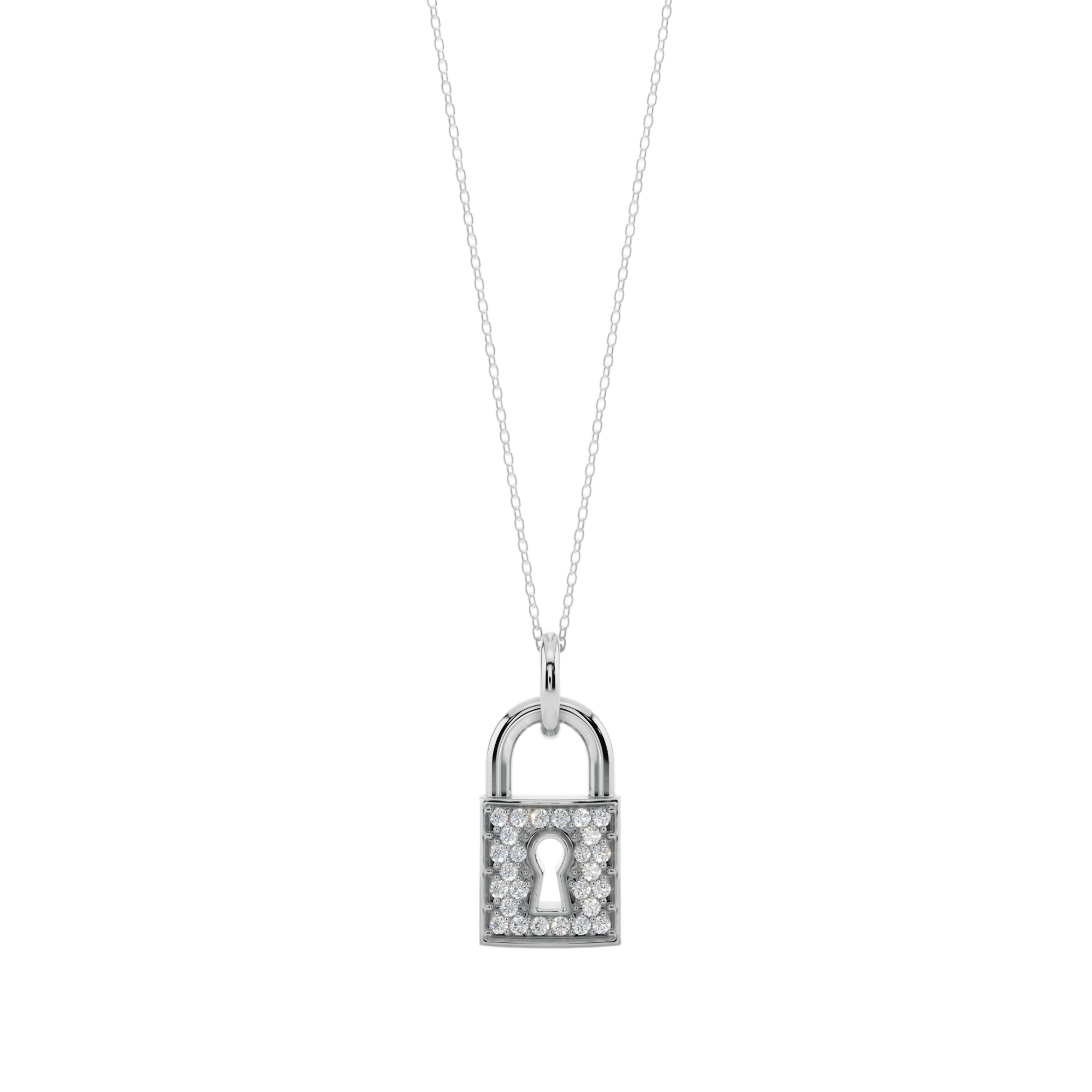 The Keepsake Lock 925 Silver Necklace | Velmé